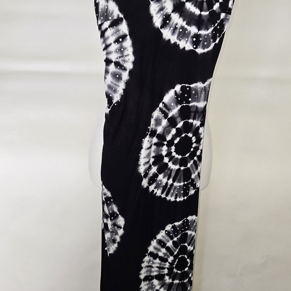 NEVER WORN INC BLACK DRESS W FRINGE AT BOTTOM. DOUBLE LINED SIZE XS - Picture 4 of 6